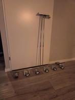 Eettafel hang lamp spotjes, Huis en Inrichting, Lampen | Hanglampen, Ophalen, Gebruikt, Metaal