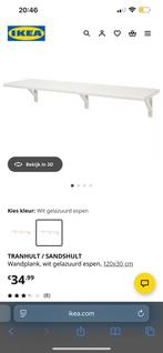 Wandplank wit 120Bx30D - Tranhult IKEA, Ophalen, Nieuw