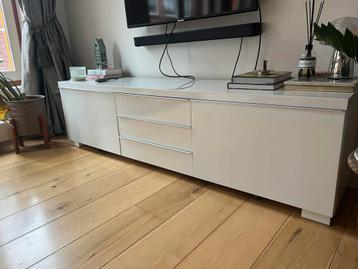 IKEA Besta TV Meubel Hoogglans Wit - afbeelding 2