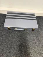 Backgammon Reisspel in Koffer, Een of twee spelers, Ophalen of Verzenden, Zo goed als nieuw, Reisspel