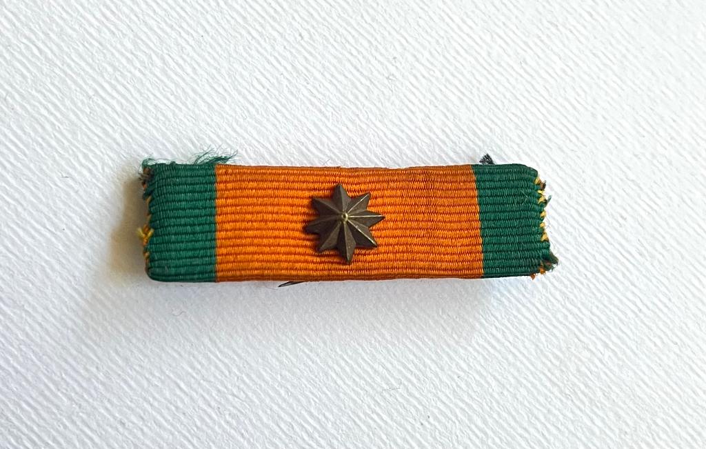 Oorlogs herinnerings kruis baton met 1 ster | voor 1 gesp, Verzamelen, Militaria | Algemeen, Ophalen of Verzenden, Landmacht, Nederland