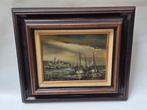 Antiek grote schilderij, Antiek en Kunst, Kunst | Schilderijen | Klassiek, Ophalen of Verzenden