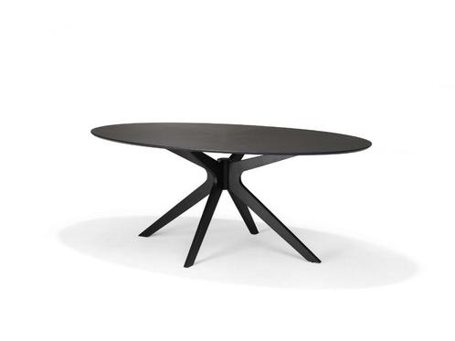 Eettafel Julio ovaal zwart gelakt eiken 200x110cm | Webshop, Huis en Inrichting, Tafels | Eettafels, Nieuw, 100 tot 150 cm, 200 cm of meer