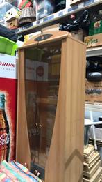Nette beukenhouten vitrinekast., Huis en Inrichting, Kasten | Vitrinekasten, Ophalen of Verzenden, Zo goed als nieuw, 25 tot 50 cm