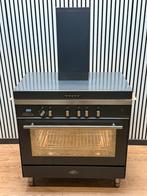 Luxe Boretti INDUCTIE Fornuis met 4 zones Incl. Afzuigkap 90, Fornello Esperta, Zo goed als nieuw, Energieklasse A of zuiniger