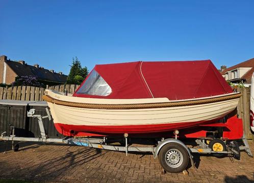 Enkhuizen 500,  boegschroef en YANMAR inboard 288 vaaruren, Watersport en Boten, Sloepen, Zo goed als nieuw, 10 tot 30 pk, 3 tot 6 meter