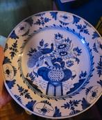 Oud Delfs blauwen bord/ wandtegel, Ophalen of Verzenden