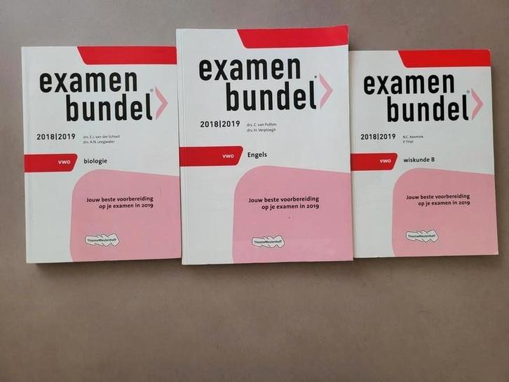 VWO Examenoefenbundels: Engels/ Biologie/ Wiskunde B, Boeken, Schoolboeken, Zo goed als nieuw, Biologie, VWO, Ophalen of Verzenden