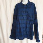 Gaaf zwart-blauw overhemd mt 3XL merk Angelo Litrico, Kleding | Heren, Grote Maten, Overhemd, ., Zwart, Ophalen of Verzenden