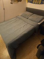 Boxspring 2-persoonsbed 140x200 - Antraciet, Ophalen, Tweepersoons, 140 cm, Zo goed als nieuw