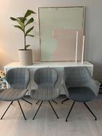 Zuiver stoelen met leuning - 3 stuks, Ophalen, Gebruikt, Drie, Stof