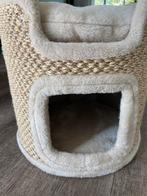 Kattenmand met krabgedeelte, Dieren en Toebehoren, Kattenmanden, Ophalen of Verzenden, Zo goed als nieuw, Riet