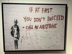 Banksy canvas print 100x75, Antiek en Kunst, Kunst | Schilderijen | Modern, Ophalen