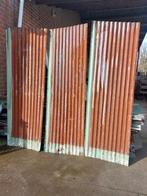 grote metalen golfplaten, Ophalen, Steen of Klei, Zwart, 15 m² of meer