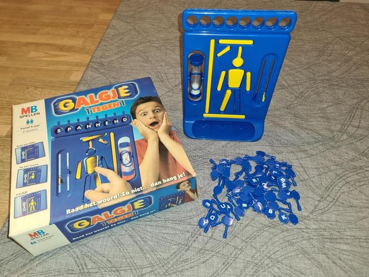 Galgje - gezelschapspel, Hobby en Vrije tijd, Gezelschapsspellen | Bordspellen, Zo goed als nieuw, Een of twee spelers, Ophalen of Verzenden
