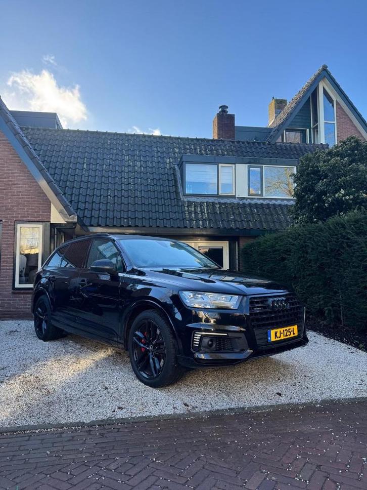 Audi Q7 3.0 TDI 374pk E-tron Quattro Tiptronic 2016 Zwart, Auto's, Audi, Particulier, Q7, ABS, Achteruitrijcamera, Adaptive Cruise Control