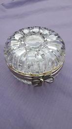 Vintage glazen bonbonnière met striksluiting, Overige typen, Ophalen of Verzenden, Overige stijlen, Glas