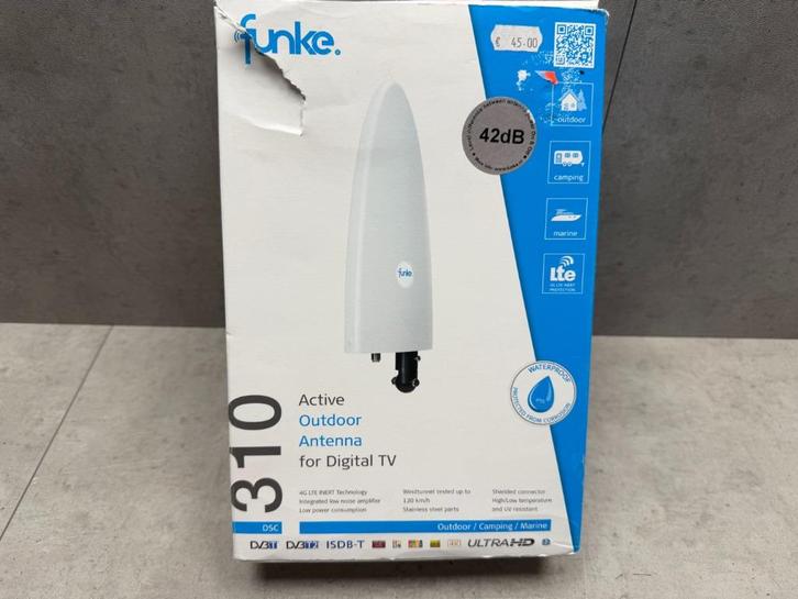 Funke DSC310 -Active Outdoor Antenne - C1344, Caravans en Kamperen, Kampeeraccessoires, Nieuw, Ophalen of Verzenden