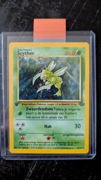 Scyther 1st Edition Holo - Jungle Set (Nederlands), Verzamelen, Ophalen of Verzenden, Gebruikt