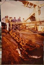 Stoere oude foto op kunststof, Grote zware klus., Ophalen, 1960 tot 1980, Gebruikt, Foto
