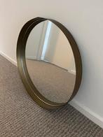 Ronde goud/bronze kleur spiegel, Huis en Inrichting, Woonaccessoires | Spiegels, Ophalen, Rond, Zo goed als nieuw, Minder dan 100 cm