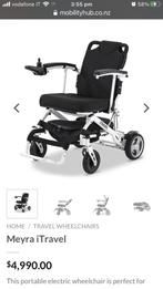 Electric & foldable wheelchair, Ophalen of Verzenden, Zo goed als nieuw, Elektrische rolstoel