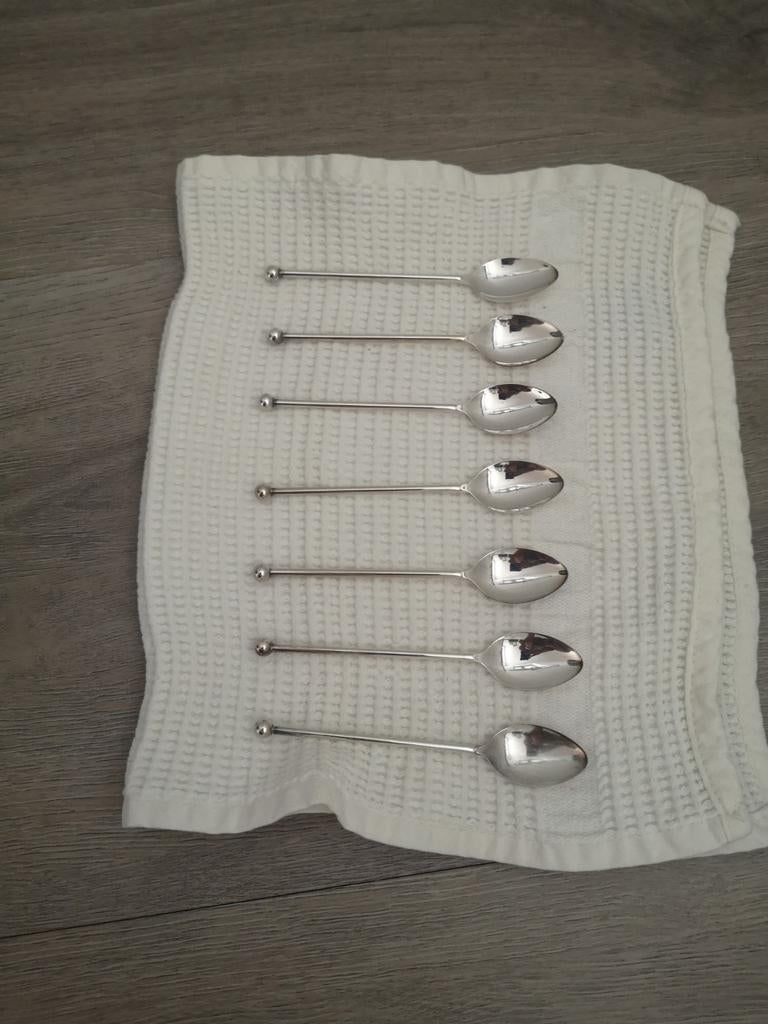 14 verzilverde lepeltjes, Ophalen of Verzenden, Zilver