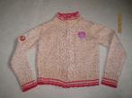 Real life oranje gemeleerd vest met roze accenten mt 140/146, Gebruikt, Real Life, Meisje, Trui of Vest