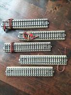 Marklin 5111 H0 rechte aansluitrails 180mm M-rails, rail, Wisselstroom, Gebruikt, Rails, Ophalen of Verzenden