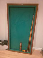 Vintage Tafelbiljart met Keus en Ballen, Ophalen, Gebruikt, Biljarttafel