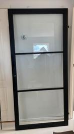 Binnendeur met glas, Doe-het-zelf en Verbouw, Deuren en Horren, Ophalen, 80 tot 100 cm, Binnendeur, 200 tot 215 cm