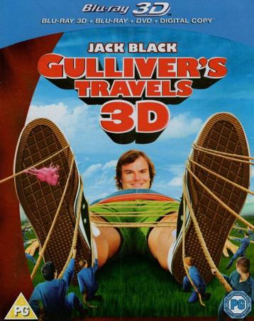 Gulliver's Travels 3D + bluray + DVD - Engelse ondertiteling beschikbaar voor biedingen
