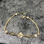 14 karaat gouden armband klavervier model italy, Ophalen of Verzenden, Nieuw, Goud