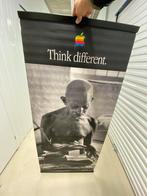 Vinyl banner Apple Gandhi met metalen rails collectors item, Ophalen, Deurposter of groter, Canvas of Doek, Reclame