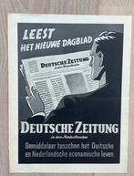 Reclame voor Deutsche Zeitung, Verzamelen, Militaria | Tweede Wereldoorlog, Nederland, Foto of Poster, Ophalen of Verzenden, Landmacht