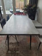 Grote zware houten eettafel, Ophalen, 200 cm of meer, 50 tot 100 cm, Zo goed als nieuw