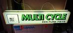 Vintage Multi Cycle lichtbak, lichtreclame, reclamebord🚲, Ophalen, Gebruikt, ., Lichtbak of (neon) lamp