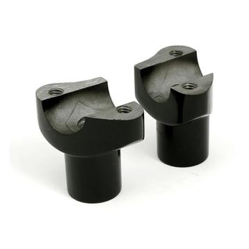 OEM STYLE RISERS, THREADED BLACK; 2" RISE