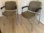 Twee Gijs van der Sluis stijl buisframe stoelen., Huis en Inrichting, Stoelen, Ophalen, Gebruikt, Twee