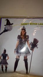 Halloween costuum voor dames ( candy witch lady), Ophalen of Verzenden, Zo goed als nieuw, Halloween