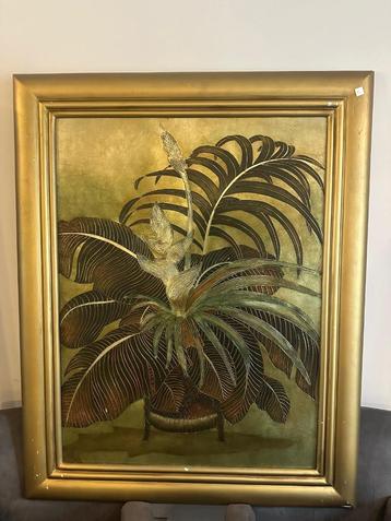 Reliëfschilderij in Tropische Moderne Stijl beschikbaar voor biedingen
