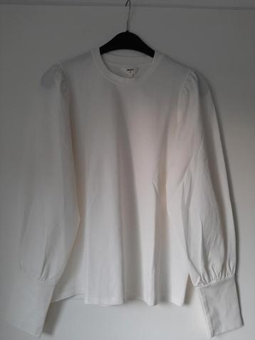 Blouse shirt van Object M ecru roomwit mt. 38/40 beschikbaar voor biedingen