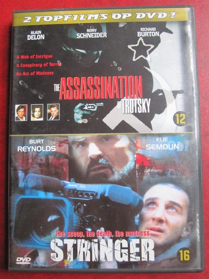 The Assassination of Trotsky + Stringer (2 films op 1 DVD), Cd's en Dvd's, Dvd's | Thrillers en Misdaad, Zo goed als nieuw, Actiethriller