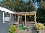 Mooie grijs/witte Chalet, Caravans en Kamperen, Stacaravans