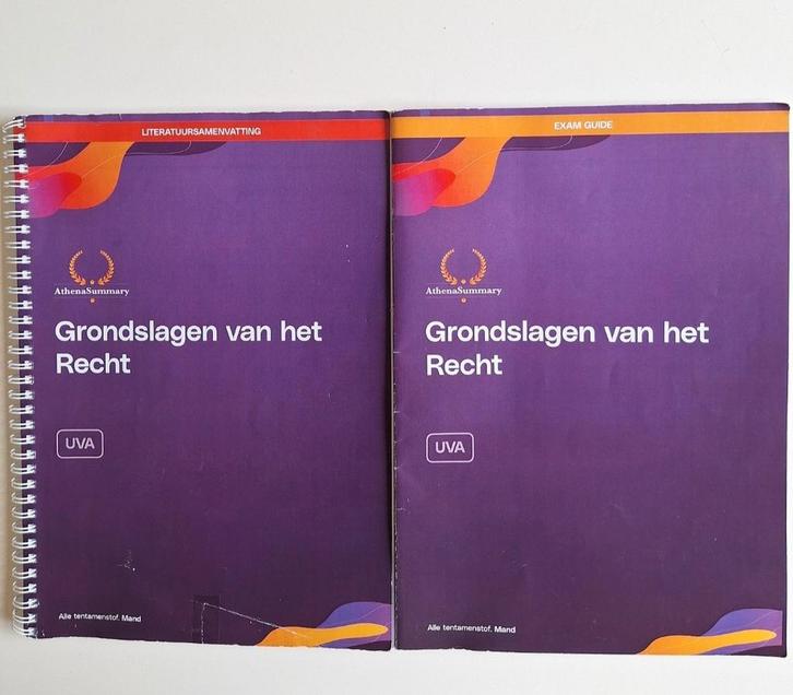 Grondslagen van het Recht AthenaSummary UvA Samenvat+Exam, Boeken, Studieboeken en Cursussen, Zo goed als nieuw, WO, Ophalen of Verzenden