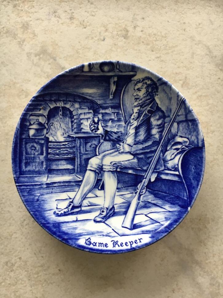 wandbord schaaltje bord Enoch Wedgwood Tunstall game keeper, Antiek en Kunst, Antiek | Wandborden en Tegels, Ophalen of Verzenden