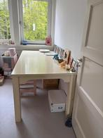 Witte eettafel, Huis en Inrichting, Tafels | Eettafels, Ophalen, Gebruikt, 150 tot 200 cm, Eikenhout