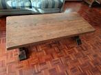 Eiken zware salontafel, Ophalen, Gebruikt, 100 tot 150 cm, Eikenhout