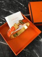 Hermes armband oranje, Sieraden, Tassen en Uiterlijk, Armbanden, Ophalen of Verzenden, Zo goed als nieuw, Goud, Overige materialen