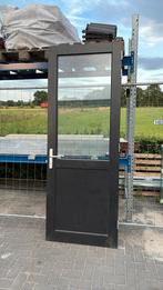 Buitendeur hardhout antraciet incl 3p slot maco en beslag, Ophalen, 80 tot 100 cm, Nieuw, Buitendeur